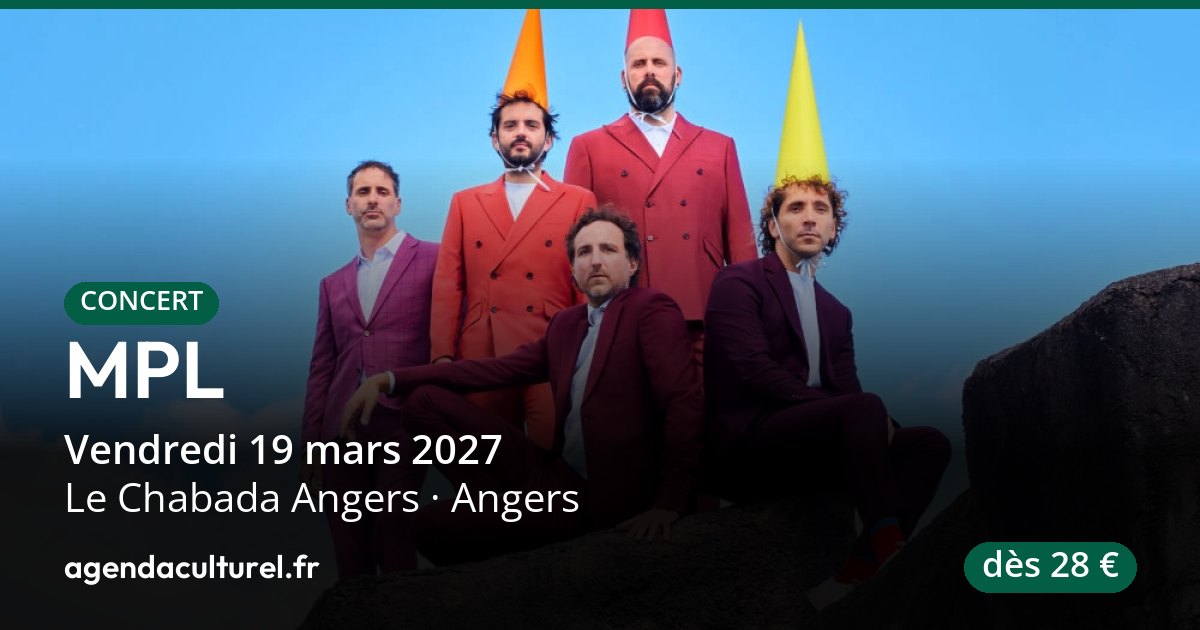 MPL à Angers le 19 mars 2027, concert