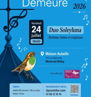Musique en la Demeure : Duo Soleyluna