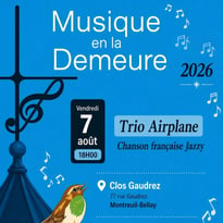 Musique en la Demeure : Trio Airplane