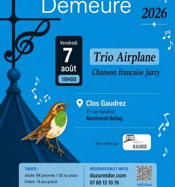 Musique en la Demeure : Trio Airplane