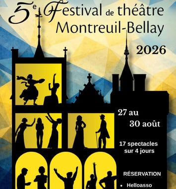 Festival de Théâtre de Montreuil Bellay 2026 affiche