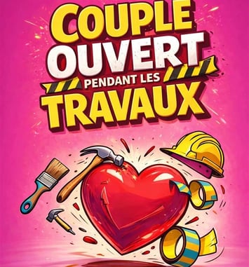 Couple ouvert pendant les travaux