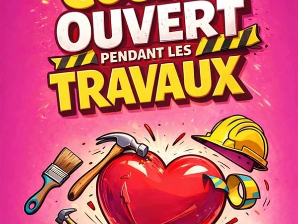Couple ouvert pendant les travaux