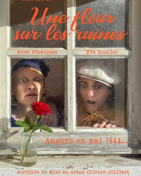 Une fleur sur les ruines
