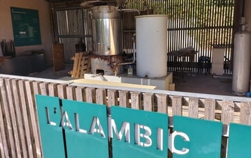 Démonstration du fonctionnement de l'alambic