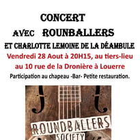 Concert jazzy folk rock avec le groupe Roundballers