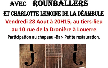 Concert jazzy folk rock avec le groupe Roundballers