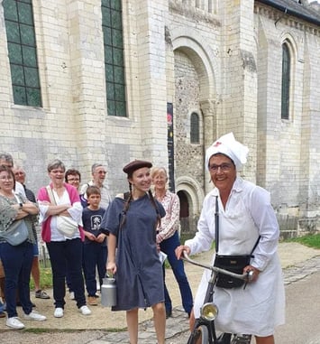 Visite théâtralisée déambulatoire Cunault en 1944