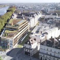 Visite du bâtiment Molière - siège rénové du Crédit Mutuel Anjou