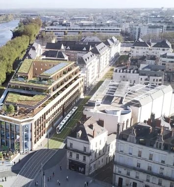 Visite du bâtiment Molière - siège rénové du Crédit Mutuel Anjou