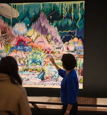 Visite flash de l'exposition Aubusson tisse Tolkien
