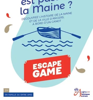 Escape Game pour découvrir le centre historique d'Angers en canot
