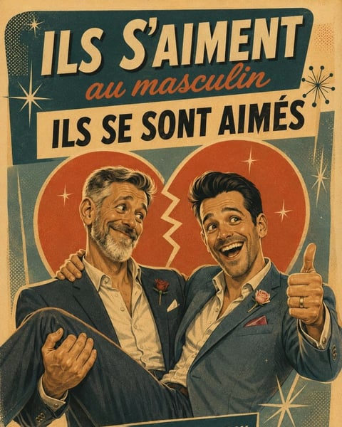 Ils s'aiment/ils se sont aimés au masculin