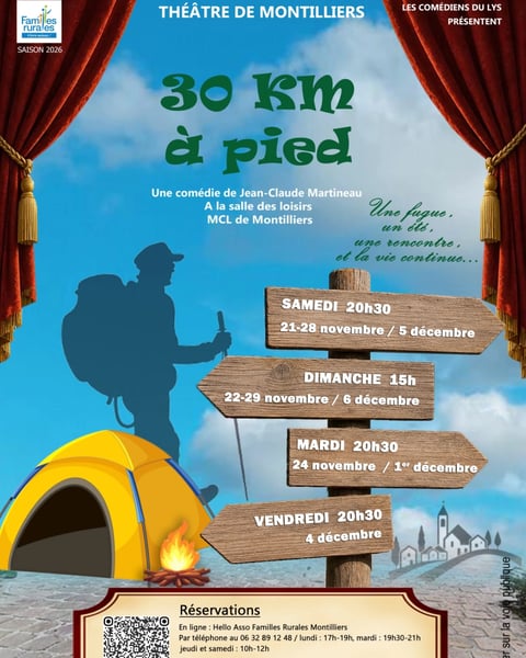 30 km à pied